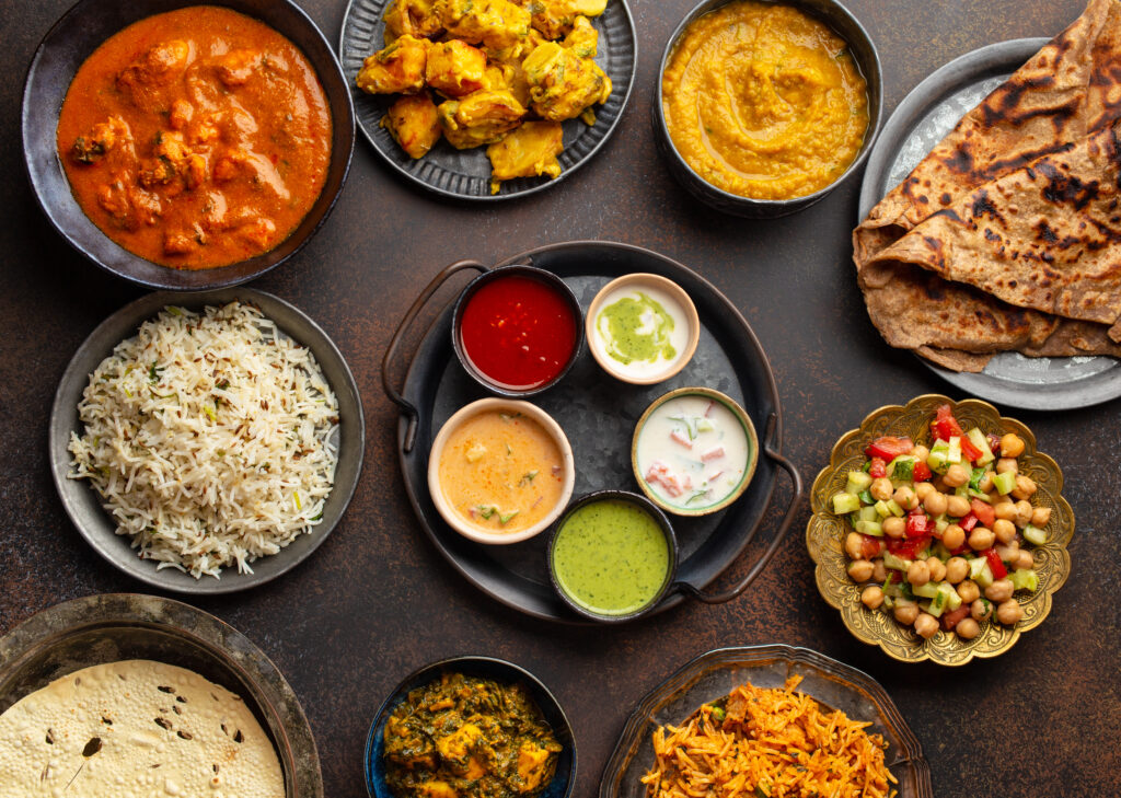authentic indian dishes and snacks